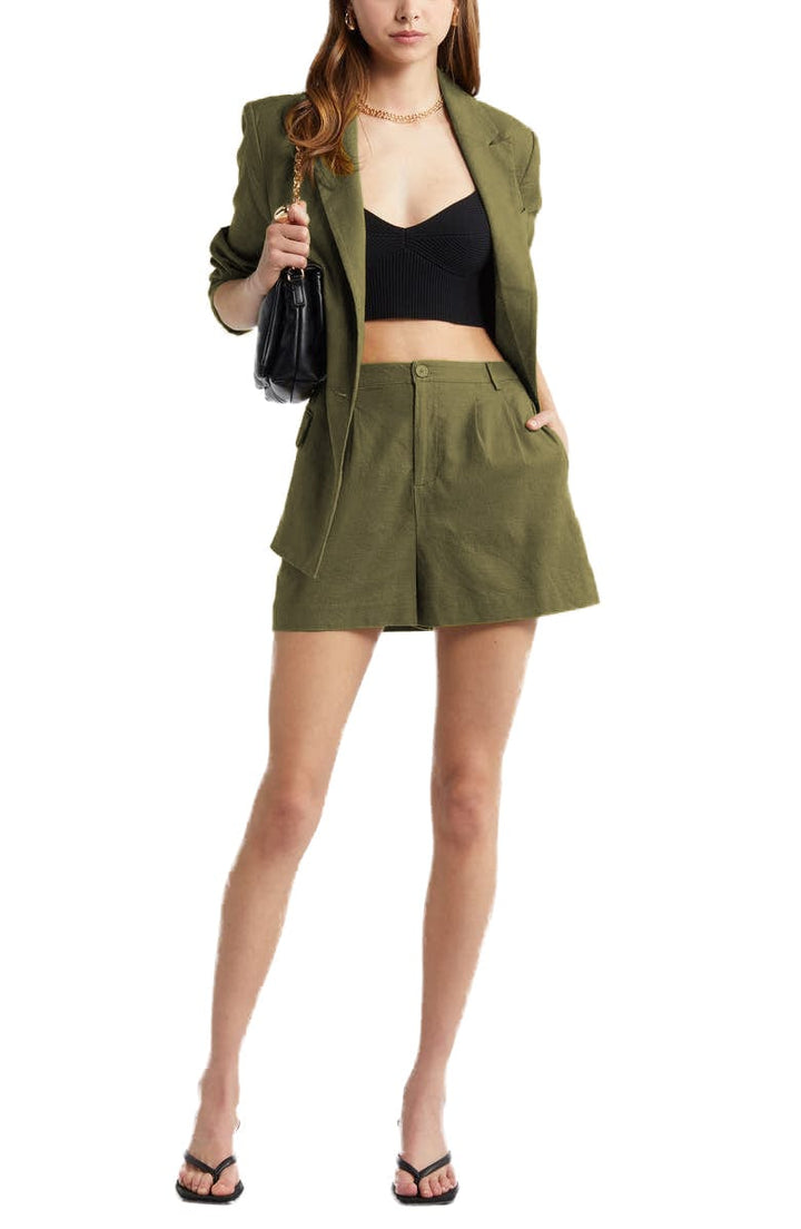 solovedress 2 Piece Fashion Slim Single Buttons Women's Suit (Blazer+Pants)