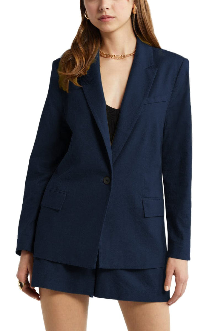 solovedress 2 Piece Fashion Slim Single Buttons Women's Suit (Blazer+Pants) (Copy)