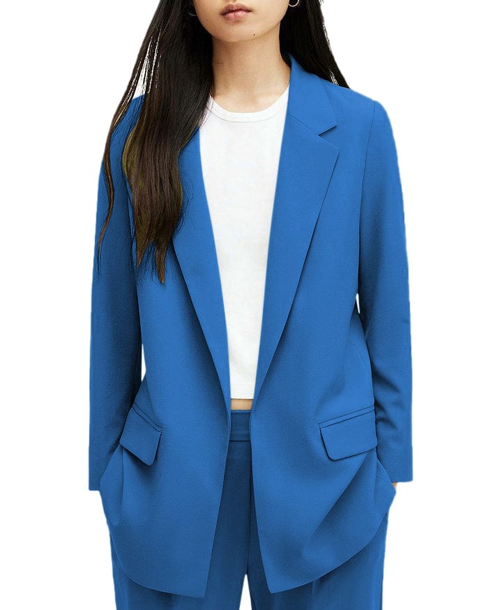 solovedress Casual Women Suit 2 Piece Notch Lapel Jacket (Blazer+Pants)